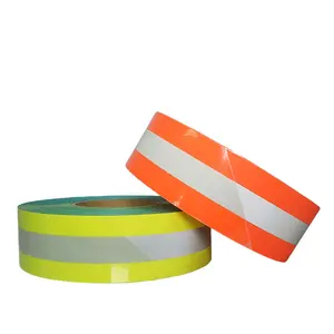 V-REFLEX Flouscent Orange Approved to ANSI/ISEA EN20471 Level 2 TF-HW506030-HV2 Reflective Tapes Iron-on Ribbon