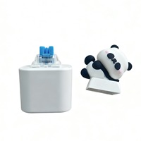 Jouet anti-stress en plastique Panda à bouton-poussoir avec divers motifs - Petits charms, ornements et gadgets sensoriels