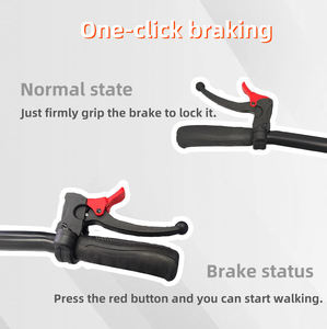 高品質スチール製折りたたみ式車椅子歩行器膝用歩行器輸送椅子 大人用リハビリテーション療法用品 - Product Image 2