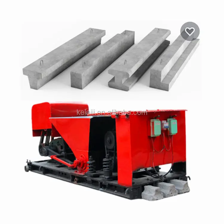 Prestressed concrete lintel machine making hollow core and solid lintels