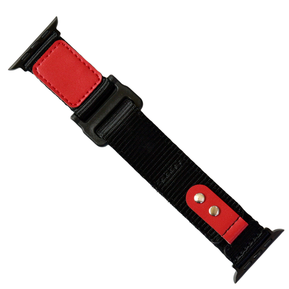 Negro Nylon/Rojo