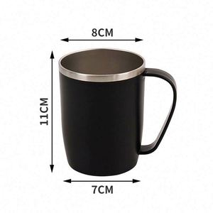 Tasses à café en gros pour sublimation, tasses à cappuccino et à crème glacée en acier inoxydable avec cuillère, idéales pour les voyages - Product Image 1
