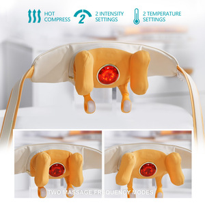 Winningstar Shoulder Neck Massager <b>USB</b> Rechargeable <b>Heating</b> Kneading Vibration Detachable Cleaning Infrared Therapy - Product Image 3