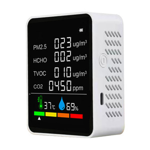 Air Quality Monitor PM2.5 HCHO TVOC CO2 Temperature Humidity OLED Display ZN-MT07 - Product Image 1