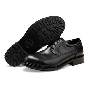 Chaussures Oxford pour hommes en cuir britannique à bout carré avec semelles en caoutchouc cousues Goodyear, idéales pour les occasions décontractées, professionnelles et formelles - Product Image 6