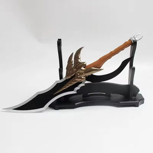 61cm Solo nivellement Katana Mizushino Shun couteau épée <span class=keywords><strong>Anime</strong></span> Cosplay accessoire lame en bois véritable japonais Katana samouraï <span class=keywords><strong>sabre</strong></span> enfant jouet - Product Image 2