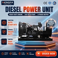 Générateur diesel silencieux à châssis ouvert 220 kVA 176 kW, démarrage automatique, démarrage à distance, fonction ATS, grande puissance de secours commerciale – Vente chaude