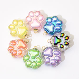 WOWEI yüksek kalite akrilik dağınık boncuklar DIY küpe araba anahtarı dekorasyon aksesuarları UV kaplama pençe boncuk takı yapımı için - Product Image 3