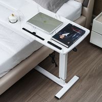 Mobilier de bureau à domicile design simple table d'ordinateur mobile à bas prix avec USB marron bureau moderne réglable pour adultes