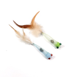 Bán buôn vật nuôi mèo chuột đồ chơi với chuông mùa xuân Ống Chuột mèo trêu ghẹo Đồ chơI mèo tương tác đào tạo mô phỏng lông mousel - Product Image 3