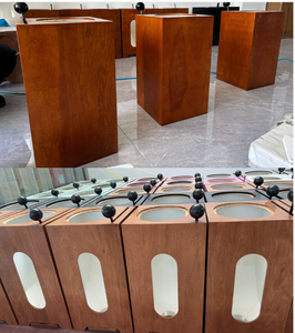 Nouvelle conception |   Bac à nourriture <span class=keywords><strong>pour</strong></span> animaux <span class=keywords><strong>de</strong></span> compagnie en bois massif avec distributeur manuel |   Distributeur <span class=keywords><strong>de</strong></span> nourriture <span class=keywords><strong>pour</strong></span> chiens et chats <span class=keywords><strong>de</strong></span> grande capacité <span class=keywords><strong>pour</strong></span> la maison moderne - Product Image 5