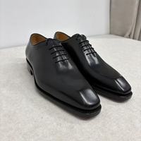 Chaussures Oxford pour hommes personnalisables, à lacets, avec couture Blake Goodyear, en cuir de veau véritable, confortables, pour le bureau et les tenues habillées, vente en gros