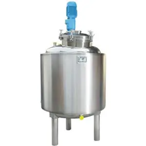 Homogenizer Tank Blending Cream Jacketed Liquid Mixer Tank Mixing Tank with Agitator Heater