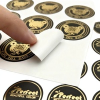 Autocollant rond personnalisé de qualité supérieure, respectueux de l'environnement, avec logo, découpé à la forme, auto-adhésif, impression numérique, étiquette en vinyle imperméable