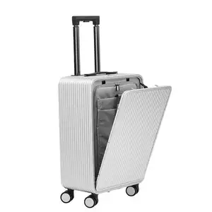 Aluminum Travelling Bags Trolley Luggage valiz Folding Pp 24 30 Inches Small Travelling Trunk 2 In 1 Suitcases Soft Side Luggage