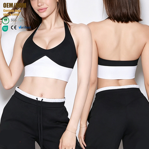 Nouvel ensemble de fitness pour femmes, ensemble de <span class=keywords><strong>soutien</strong></span>-<span class=keywords><strong>gorge</strong></span> de yoga respirant à jambes larges, pantalon de fitness léger, ensembles de yoga sportifs - Product Image 2