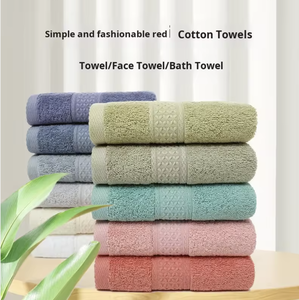 Juego de <span class=keywords><strong>toallas</strong></span> de algodón 100%, <span class=keywords><strong>toallas</strong></span> de baño suaves y absorbentes para la cara, <span class=keywords><strong>toallas</strong></span> de baño de algodón de lujo de Color sólido, juego de regalo para Hotel y hogar - Product Image 6