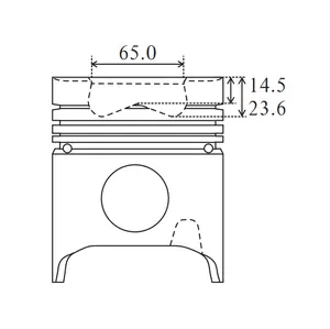 EP100 P09C Engine piston 13216-2460 132162460 13216-1181 1-12111-323-2 1-12111-665-1 RFY4-11-SA0A 13216-1050B 13101-87309