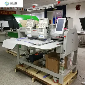 Multifunction 2 heads embroidery beading machine