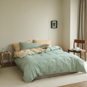 3 mảnh bộ đồ giường đặt Nữ Hoàng Vua Kích thước Comforter tinh khiết bedsheet Duvet cover bedding Set bộ đồ giường sang trọng - Product Image 2