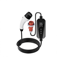 Tragbares EV-Ladegerät AC 3,5kW 7kW 11kW Typ1 Typ2 J1772 NACS GBT Smart APP WiFi LCD IP65 Wasserdicht für Zuhause und Reisen Kundenspezifisches OEM
