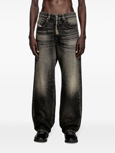 กางเกงยีนส์วินเทจทรงแบ็กกี้ตรงสไตล์ไฮสตรีทสำหรับผู้ชายพิมพ์โลโก้ตามสั่งพิมพ์ลายปักลายฮิปฮอปแรงบันดาลใจสำหรับฤดูร้อน - Product Image 2