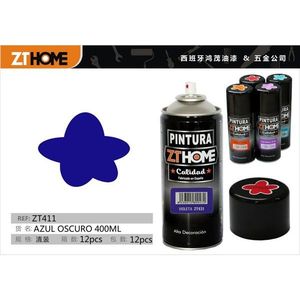 Vernice Acrilica AZUL OSCURO 400ML, Prodotto di Alta Qualità nella Categoria Vernici Acriliche - Product Image 1
