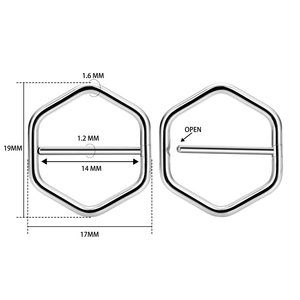 Brincos de piercing de nariz e orelha, joia de titânio em formato de estrela, joia de nariz com aro articulado, joia para o corpo feminino, moda da moda - Product Image 5