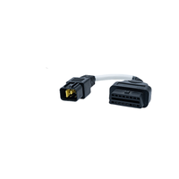 Câble de diagnostic OBD vers 6 broches, étanche IP67, adaptateur universel 12V pour moto et automobile