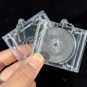 Album vierge Mini <span class=keywords><strong>CD</strong></span> étui porte-clés <span class=keywords><strong>lecteur</strong></span> <span class=keywords><strong>CD</strong></span> porte-clés périphérique Album commémoratif porte-clés pour bricolage sac à dos pendentif - Product Image 3