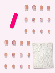 Venta al por mayor <span class=keywords><strong>de</strong></span> 24 <span class=keywords><strong>uñas</strong></span> <span class=keywords><strong>postizas</strong></span> ABS con diamantes <span class=keywords><strong>de</strong></span> punto francés blanco a <span class=keywords><strong>precio</strong></span> <span class=keywords><strong>de</strong></span> fábrica - Product Image 3