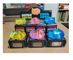 สินค้าใหม่ ของเล่นบีบลดความเครียดรูปสัตว์ญี่ปุ่น บรรจุกล่อง 12 ชิ้น ทำจากน้ำตาลมอลต์ รูปแมว - Product Image 1