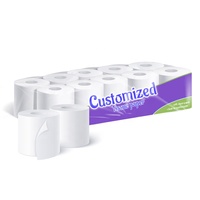 Vente en gros de papier hygiénique Fabricant de pulpe de bambou vierge souple et bon marché Rouleaux de papier toilette 3 plis pour salle de bain