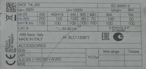 Plc parça marka orijinal SACE T4L 250 devre komisyoncusu T4L250 - Product Image 3