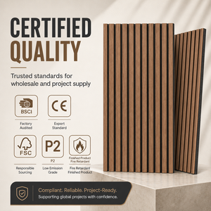 Paneles Acústicos de Madera para Pared, Absorbentes de Sonido NRC 0.85, para <span class=keywords><strong>Estudio</strong></span>, Oficina, Hotel, <span class=keywords><strong>Cine</strong></span>, Pedidos al por Mayor, OEM, ODM - Product Image 3
