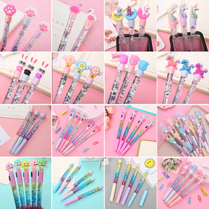 Yuanjin Glitter Gel <b>Pen</b> 0.5mm Needle Tip <b>Multi</b> <b>Colored</b> Ink Cute Stationery For Students And Office Use - Product Image 1