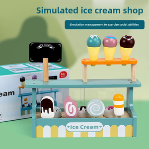 2025 venta al por mayor de madera divertido juego de simulación juguetes preescolares Montessori juegos de madera niños juguete de cocina para niños DIY comida para niños - Product Image 5