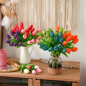 Tulipe Artificielle CallaFloral à Branche Unique, Décoration de Mariage Style INS, Vente Transfrontalière - Product Image 1