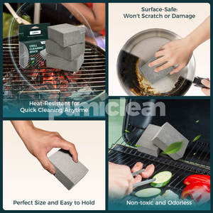 Outils de nettoyage ménagers grille brique de barbecue brosse de nettoyage léger <span class=keywords><strong>ponce</strong></span> grille de nettoyage grille de nettoyage <span class=keywords><strong>bloc</strong></span> de briques - Product Image 4