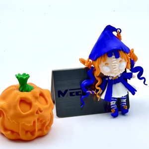 Meetcera - Adornos de <span class=keywords><strong>Calabaza</strong></span> de Halloween Impresos en 3D, Caja de Dulces con <span class=keywords><strong>Cara</strong></span> de Fantasma, Decoraciones para Fiestas, Juguetes Personalizados de Resina y PLA, Servicio Integral - Product Image 1