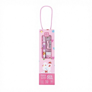 Nouveaux prix de début d'école <span class=keywords><strong>maternelle</strong></span> ensemble de papeterie portable boîte-cadeau étudiant cadeau d'anniversaire pour enfants papeterie ensemble de cinq pièces - Product Image 1