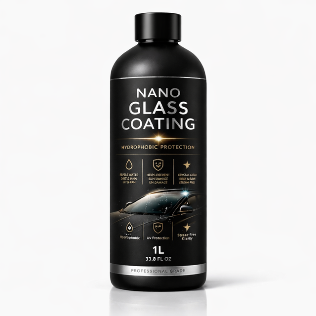 GRAPHONEX Nano Glass Coating Liquid 1L Ultimate Hydrophobic Car Protection for New Old Cars Streak-Free UV Resistant for Glass