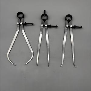 Juego de 3 Calibradores de Resorte de Alta Precisión de <span class=keywords><strong>8</strong></span> Pulgadas, Acero al Carbono, Divisor Exterior, Herramienta de Medición, Marcador de Madera, Personalizable - Product Image 1