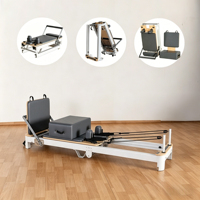 Machine de Pilates Reformer en aluminium de haute qualité, pliable, portable et réglable, idéale pour les studios de Pilates – Meilleure vente