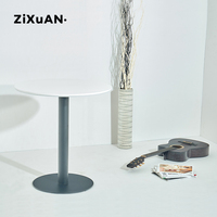 Tables carrées modernes noires pour restaurants en plein air, petite table de jardin, mobilier de jardin en gros, table de patio en métal pour l'extérieur