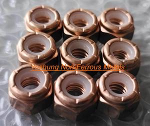 Yushung <span class=keywords><strong>Bronze</strong></span>-Muttern Marine-Qualität C65100 Siliziumbronze Sechskantmuttern ANSI/ASME B18.2.2 - Product Image 4