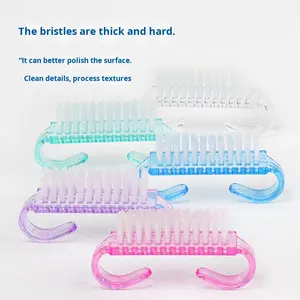 Pinceau à ongles en plastique coloré en gros pour enlever la poussière des ongles et nettoyer la surface des ongles, facile à nettoyer - Product Image 2