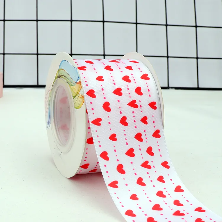 Wholesale Custom Cartoon Printed Grosgrain Ribbon for Decoration Bows Gift Packing Custom Printed Ribbon