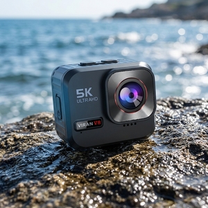 Cámara Deportiva VIRAN de Alta Calidad 5K con Gran Angular de 160°, Control Remoto WiFi, Video, EIS, IP68 - Product Image 1