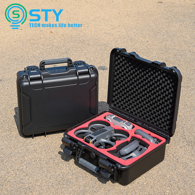 For Avata 2 Drone Accessories Safety Carrying Case Large Capacity Waterproof Protect Shock-proof Hard Travel Case